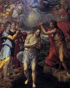 Juan Fernandez de Navarrete Baptism of Christ c Spain oil painting artist